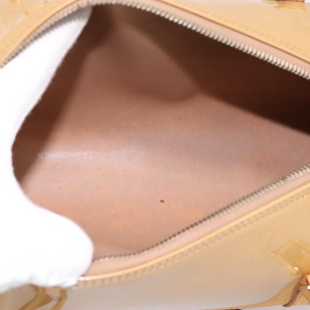 LOUIS VUITTON Monogram Vernis Bedford Hand Bag Noisette M91329 LV Auth 195743