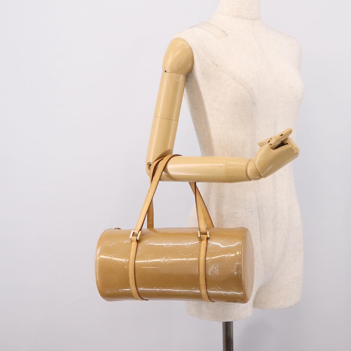 LOUIS VUITTON Monogram Vernis Bedford Hand Bag Noisette M91329 LV Auth 195743