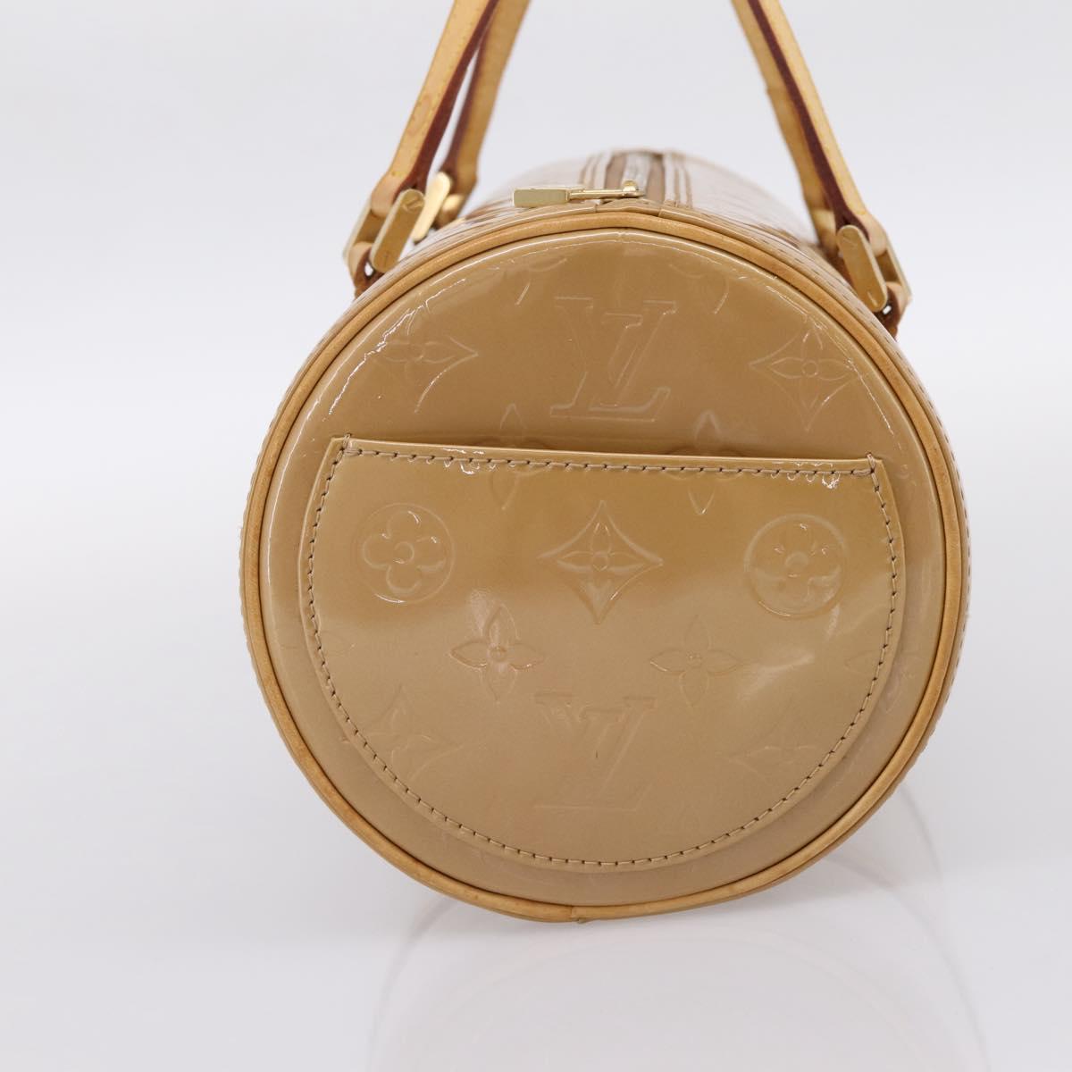 LOUIS VUITTON Monogram Vernis Bedford Hand Bag Noisette M91329 LV Auth 195743