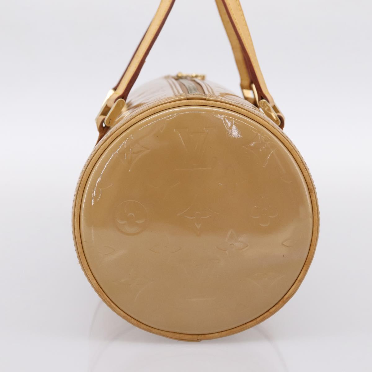 LOUIS VUITTON Monogram Vernis Bedford Hand Bag Noisette M91329 LV Auth 195743