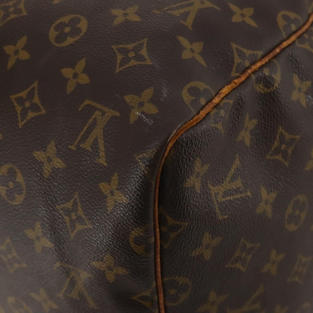LOUIS VUITTON Monogram Keepall 55 Boston Bag M41424 LV Auth 195758