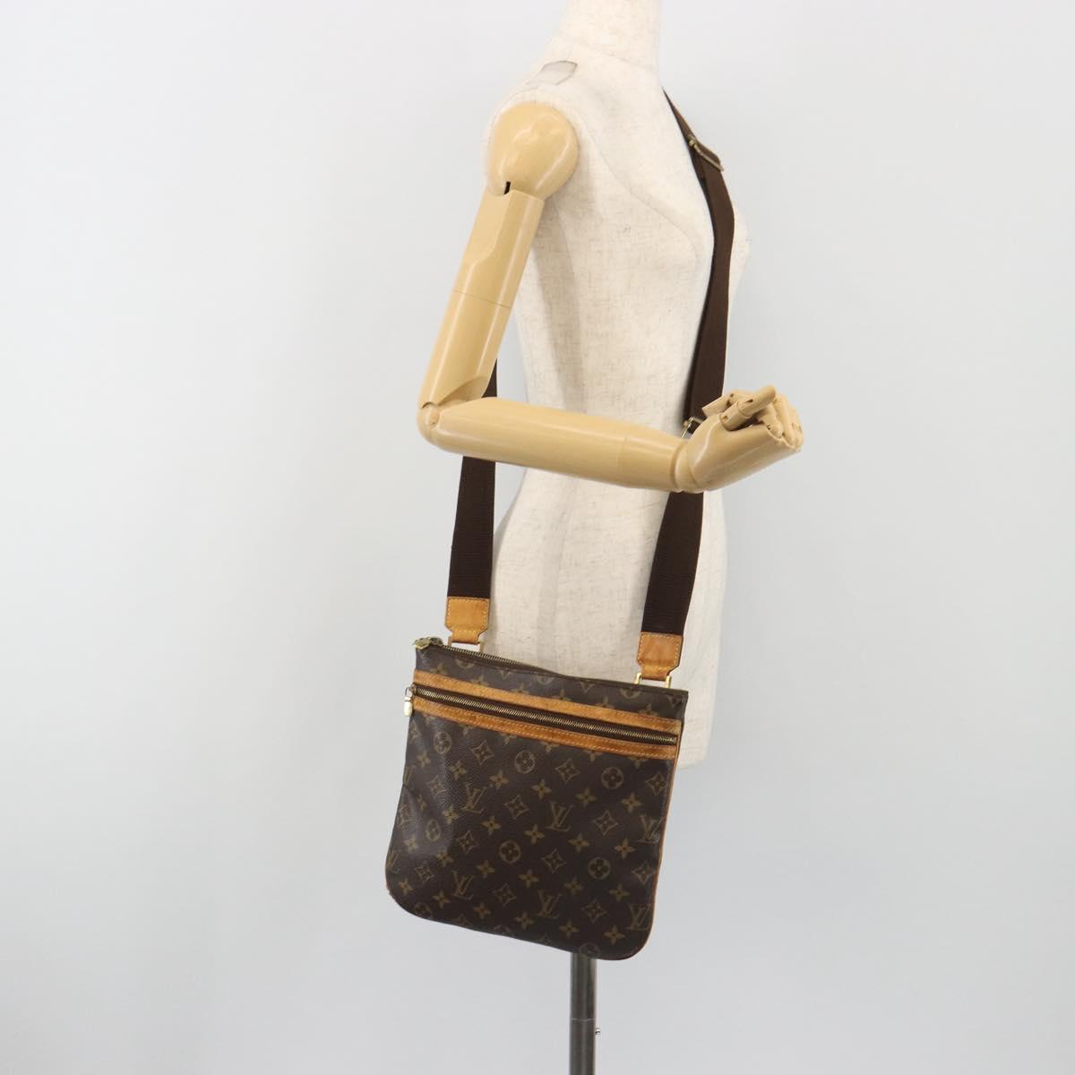 LOUIS VUITTON Monogram Pochette Bosphore Shoulder Bag M40044 LV Auth 195778