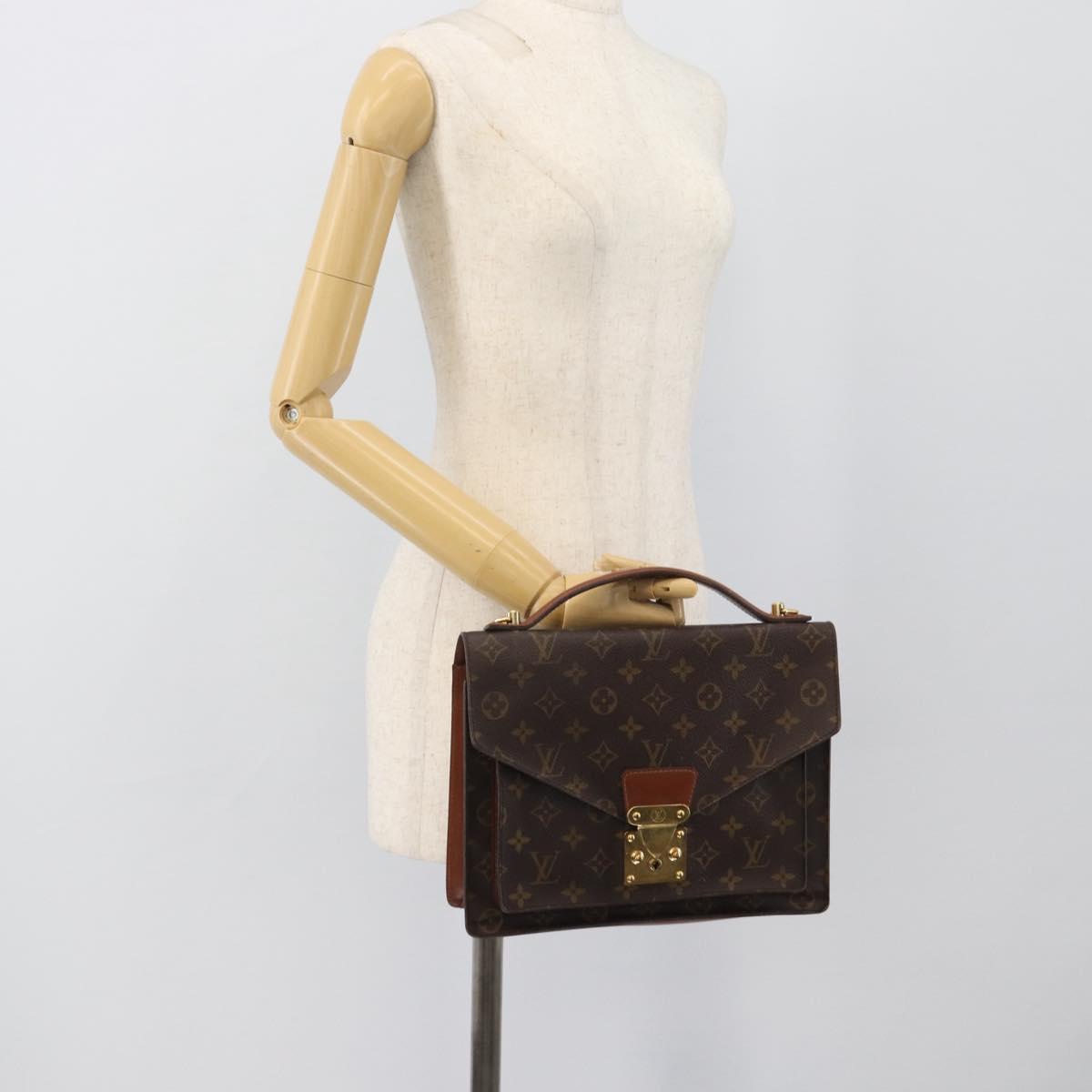 LOUIS VUITTON Monogram Monceau 28 Hand Bag M51185 LV Auth 195780