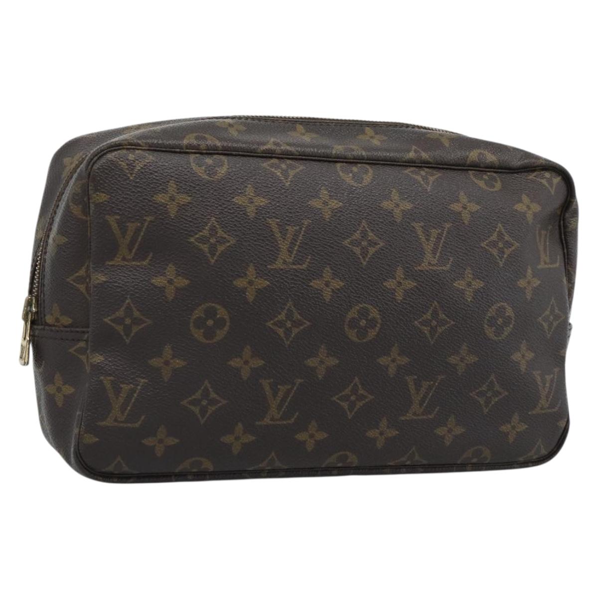 LOUIS VUITTON Monogram Trousse Toilette 28 Clutch Bag M47522 LV Auth 195781