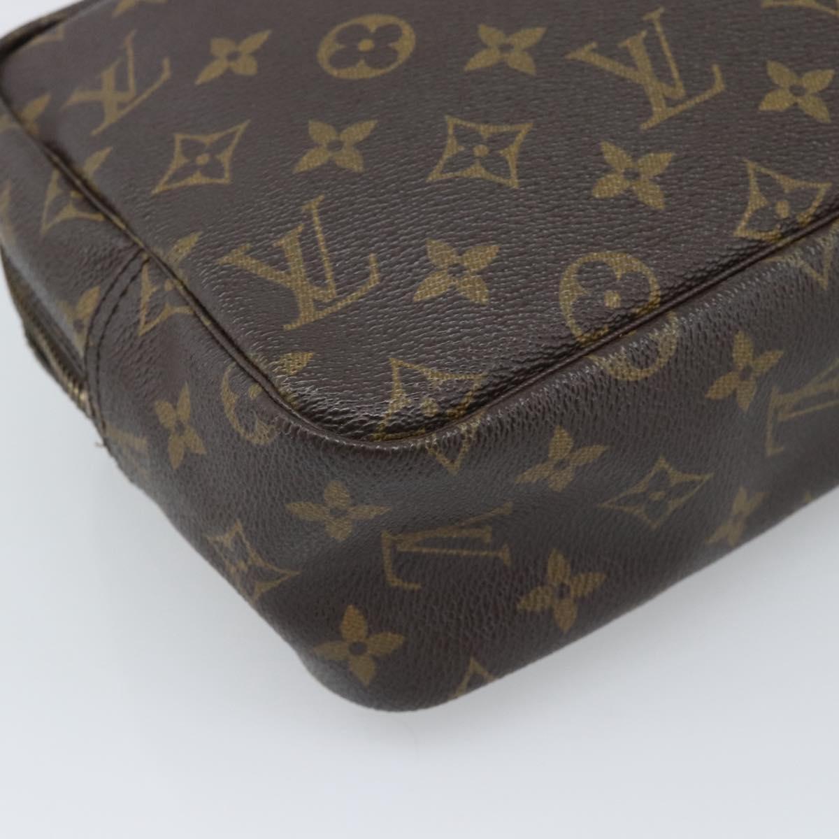 LOUIS VUITTON Monogram Trousse Toilette 28 Clutch Bag M47522 LV Auth 195781