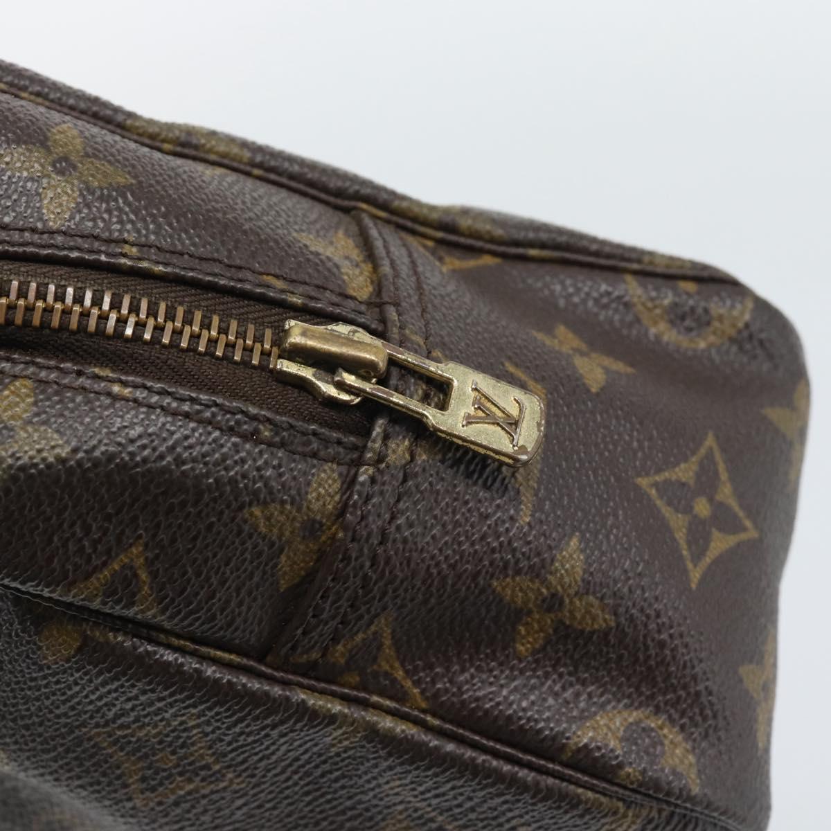 LOUIS VUITTON Monogram Trousse Toilette 28 Clutch Bag M47522 LV Auth 195781