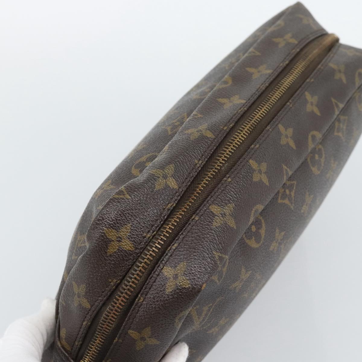 LOUIS VUITTON Monogram Trousse Toilette 28 Clutch Bag M47522 LV Auth 195781