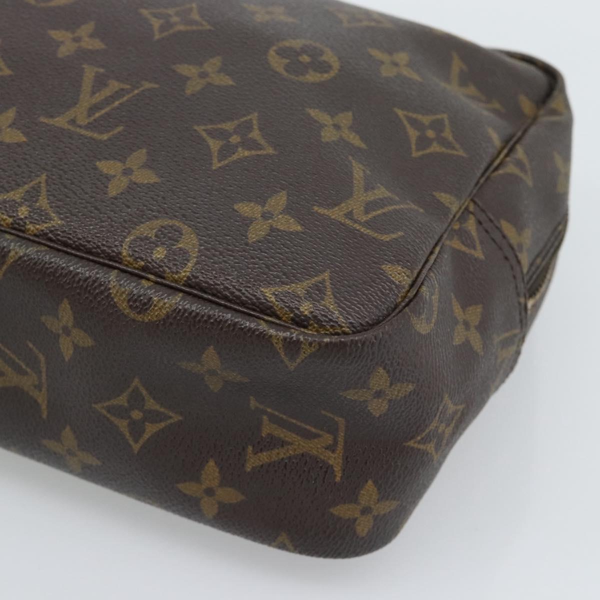 LOUIS VUITTON Monogram Trousse Toilette 28 Clutch Bag M47522 LV Auth 195781