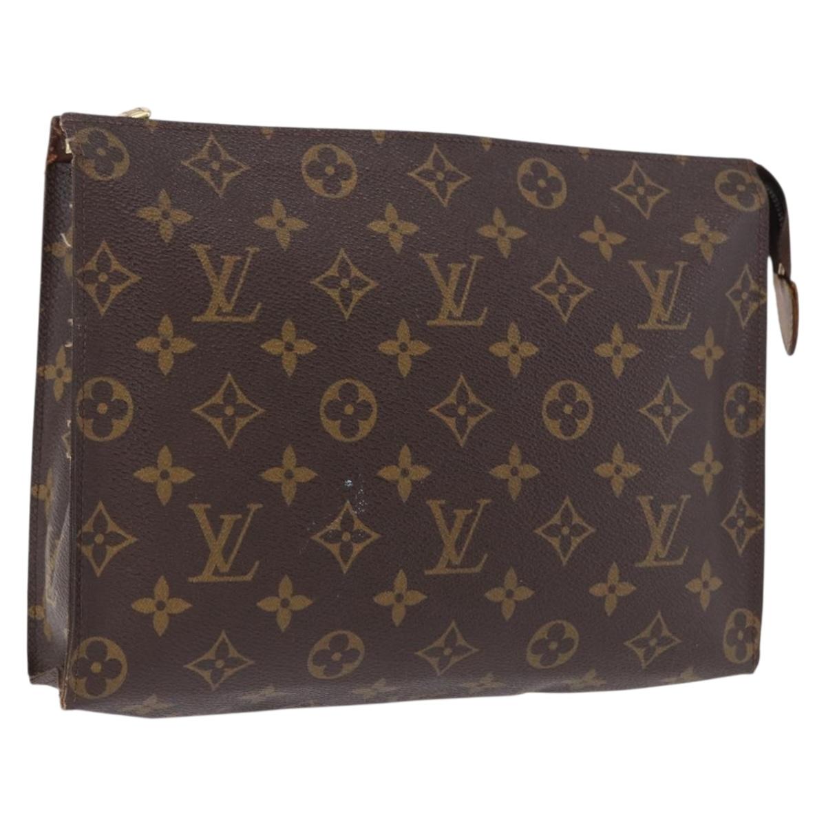 LOUIS VUITTON Monogram Poche Toilette 26 Pouch M47542 LV Auth 195782