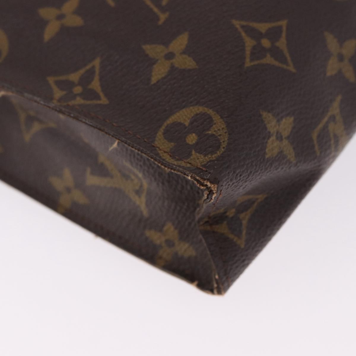 LOUIS VUITTON Monogram Poche Toilette 26 Pouch M47542 LV Auth 195782