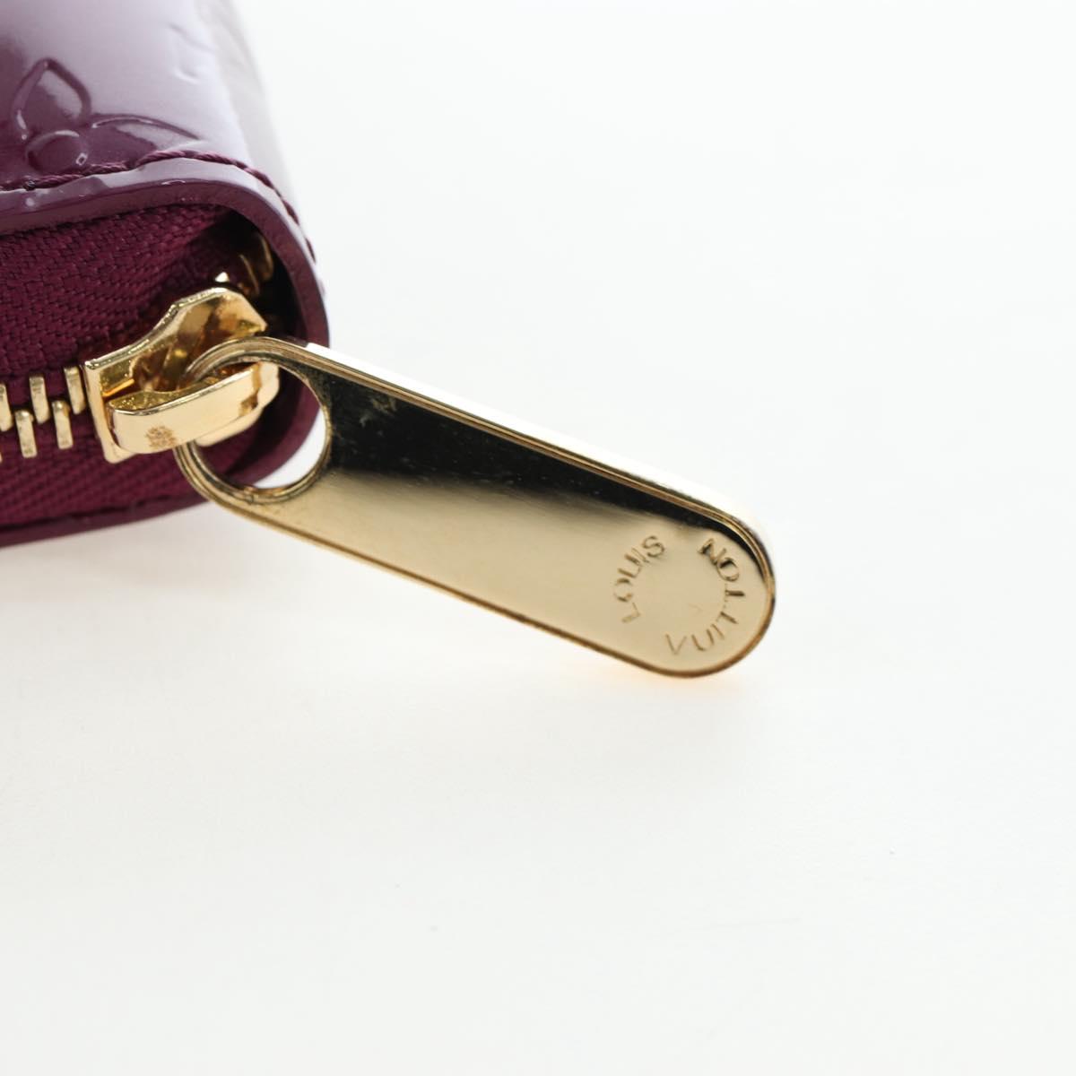 LOUIS VUITTON Monogram Vernis Zippy Organizer Long Wallet Viole LV Auth 195786V