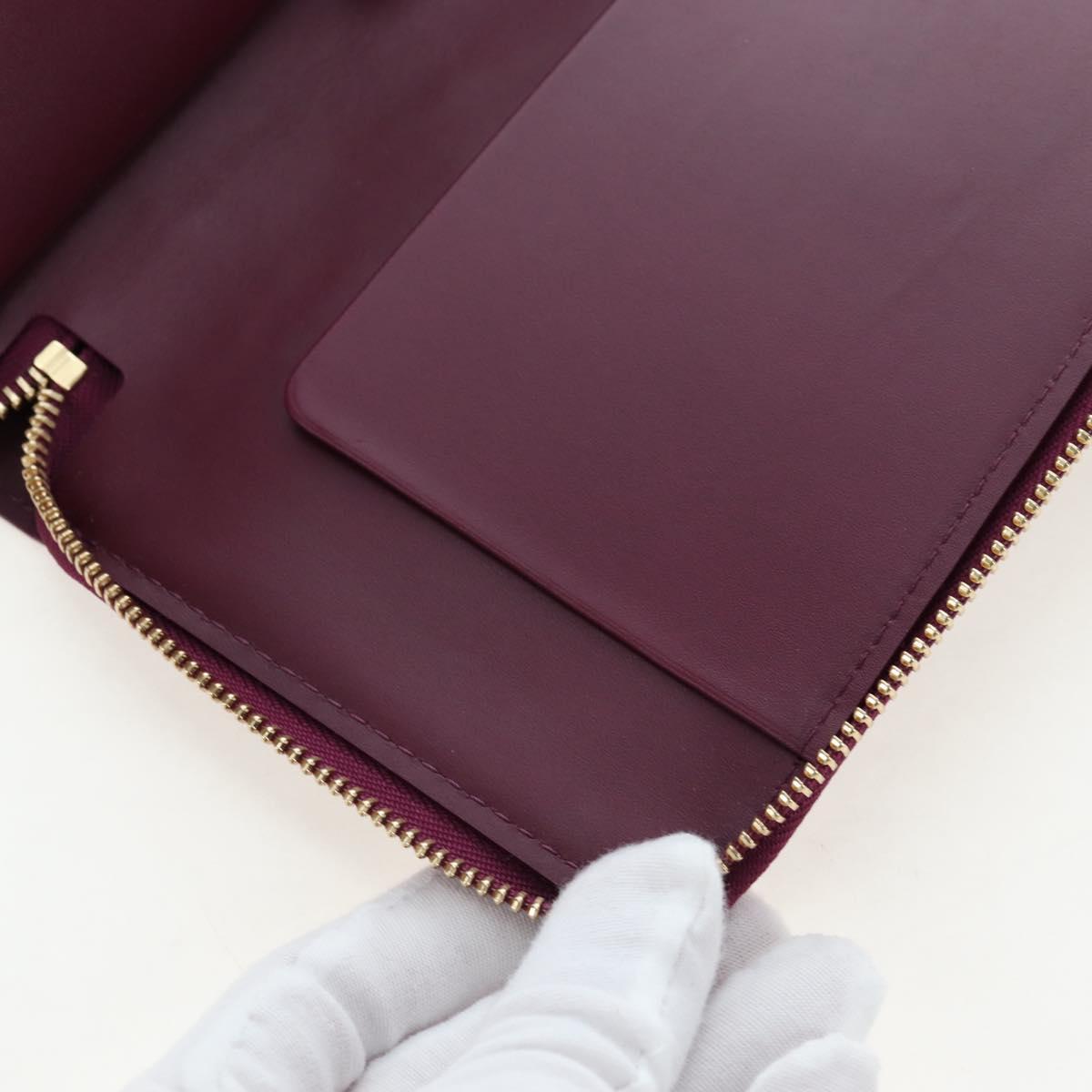 LOUIS VUITTON Monogram Vernis Zippy Organizer Long Wallet Viole LV Auth 195786V