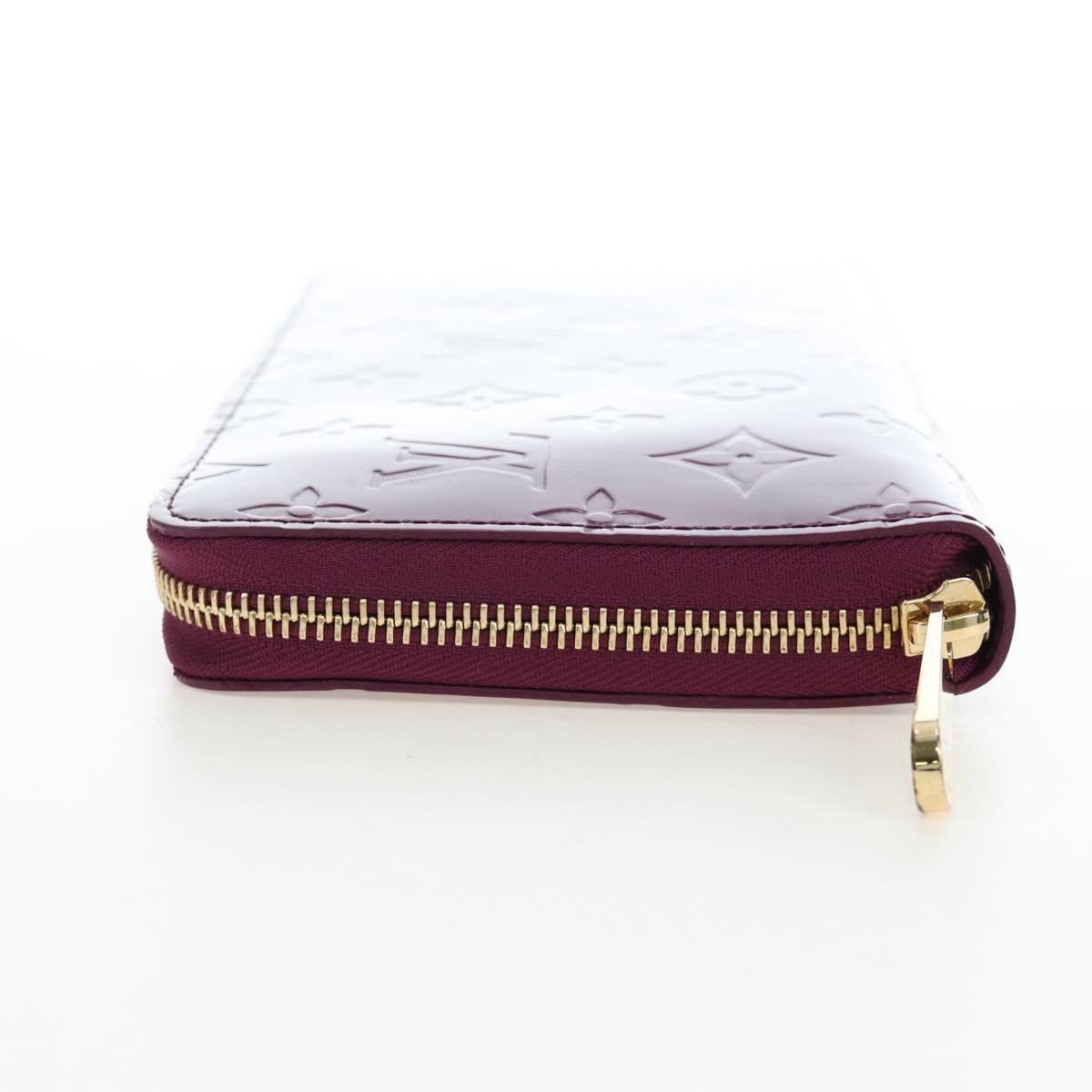 LOUIS VUITTON Monogram Vernis Zippy Organizer Long Wallet Viole LV Auth 195786V