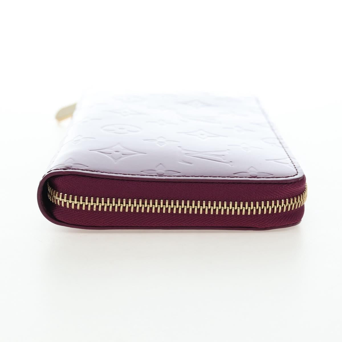LOUIS VUITTON Monogram Vernis Zippy Organizer Long Wallet Viole LV Auth 195786V