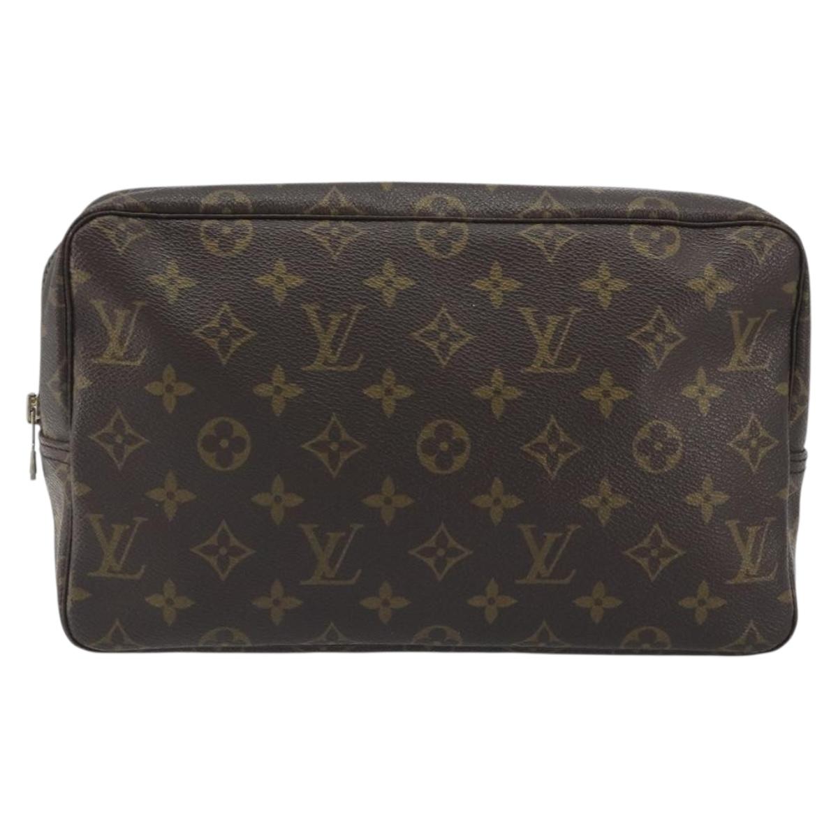 LOUIS VUITTON Monogram Trousse Toilette 28 Clutch Bag M47522 LV Auth 195789A