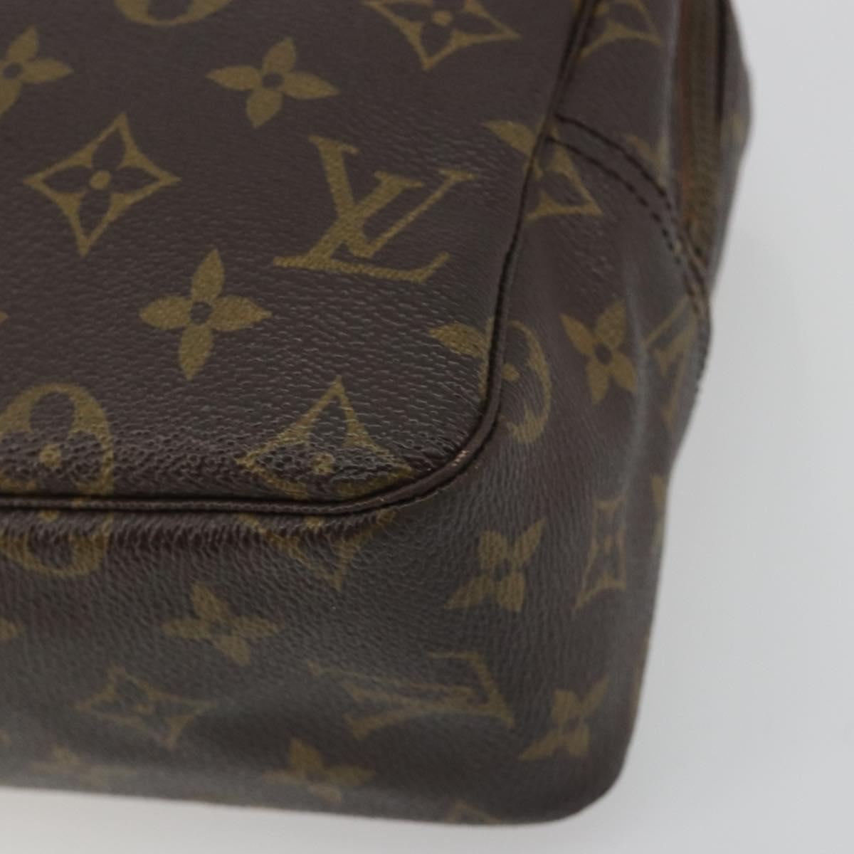 LOUIS VUITTON Monogram Trousse Toilette 28 Clutch Bag M47522 LV Auth 195789A
