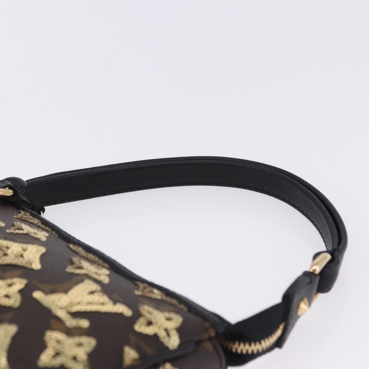LOUIS VUITTON Monogram Eclipse Mini Pochette Accessoires M60125 Auth 195904SAV