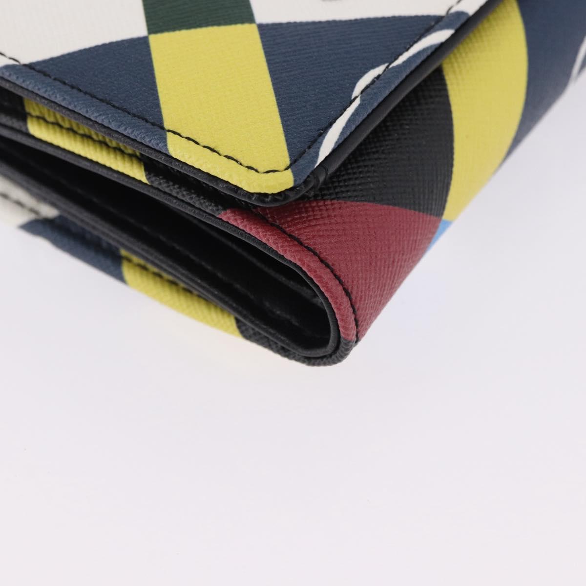 Vivienne Westwood Wallet PVC Canvas Multicolor Silver Auth 195907A