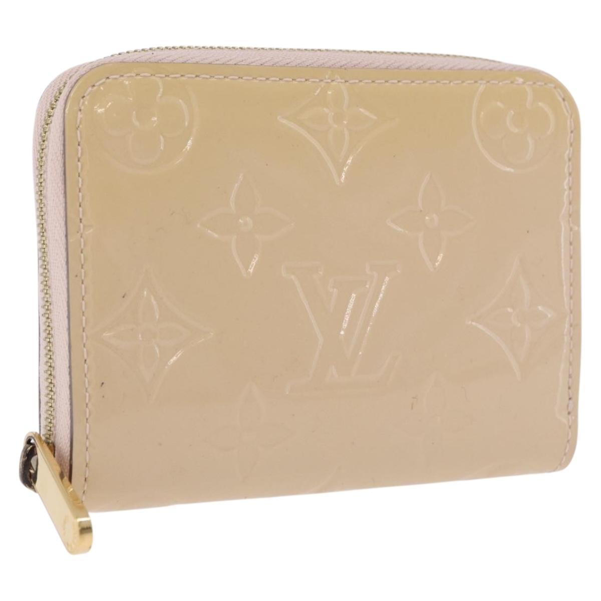 LOUIS VUITTON Vernis Zippy Coin Purse Rose Angelique M90078 LV Auth 195908