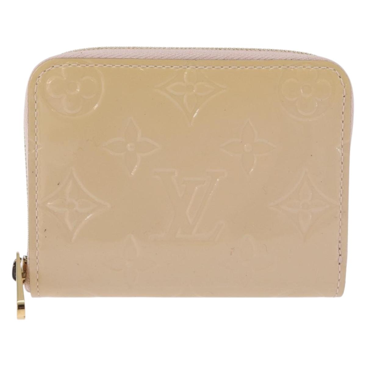 LOUIS VUITTON Vernis Zippy Coin Purse Rose Angelique M90078 LV Auth 195908
