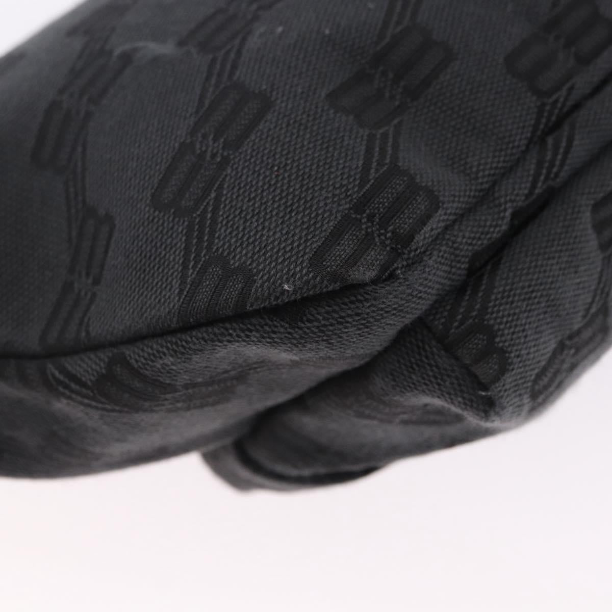 BALENCIAGA Body Bag Canvas Black Auth 195910A
