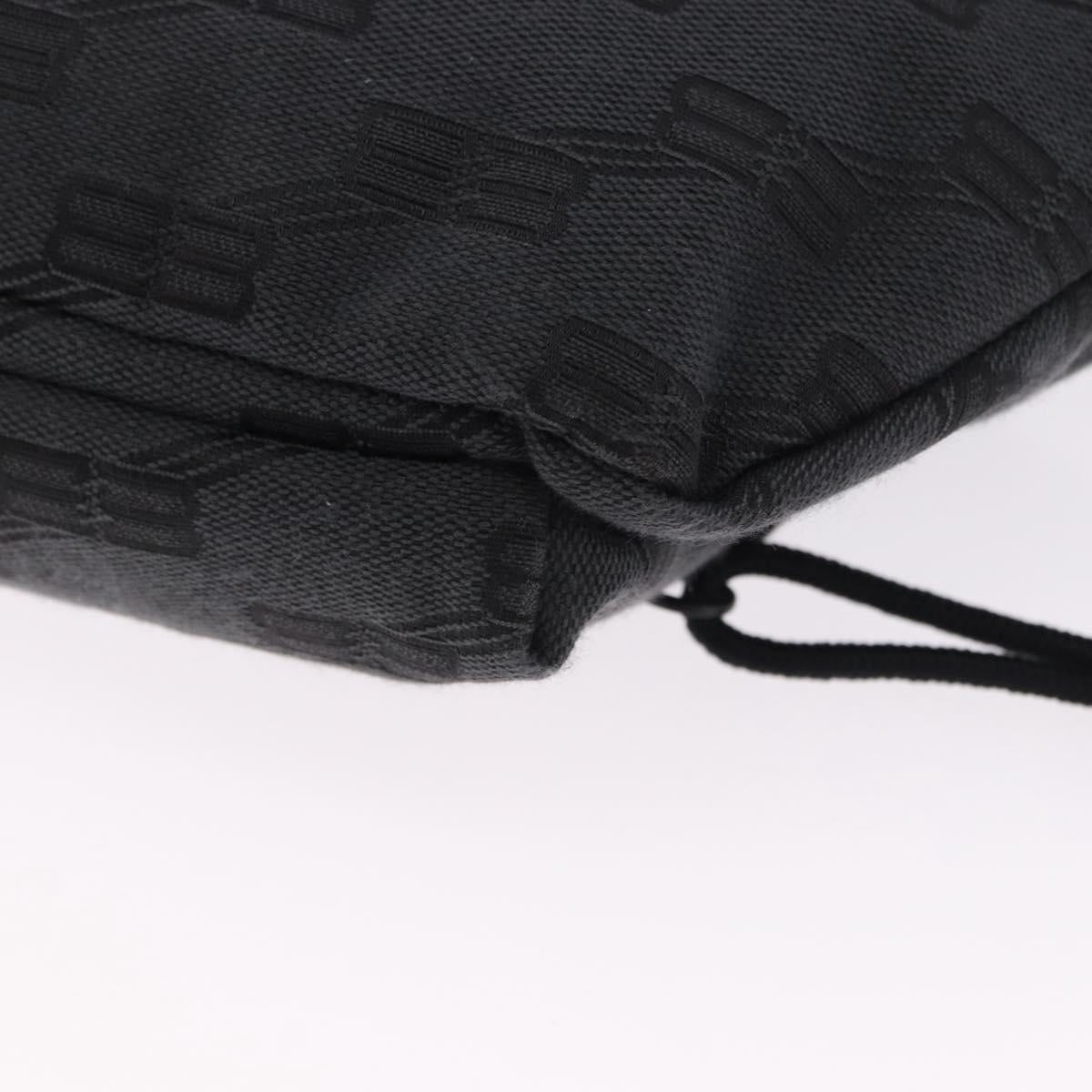 BALENCIAGA Body Bag Canvas Black Auth 195910A