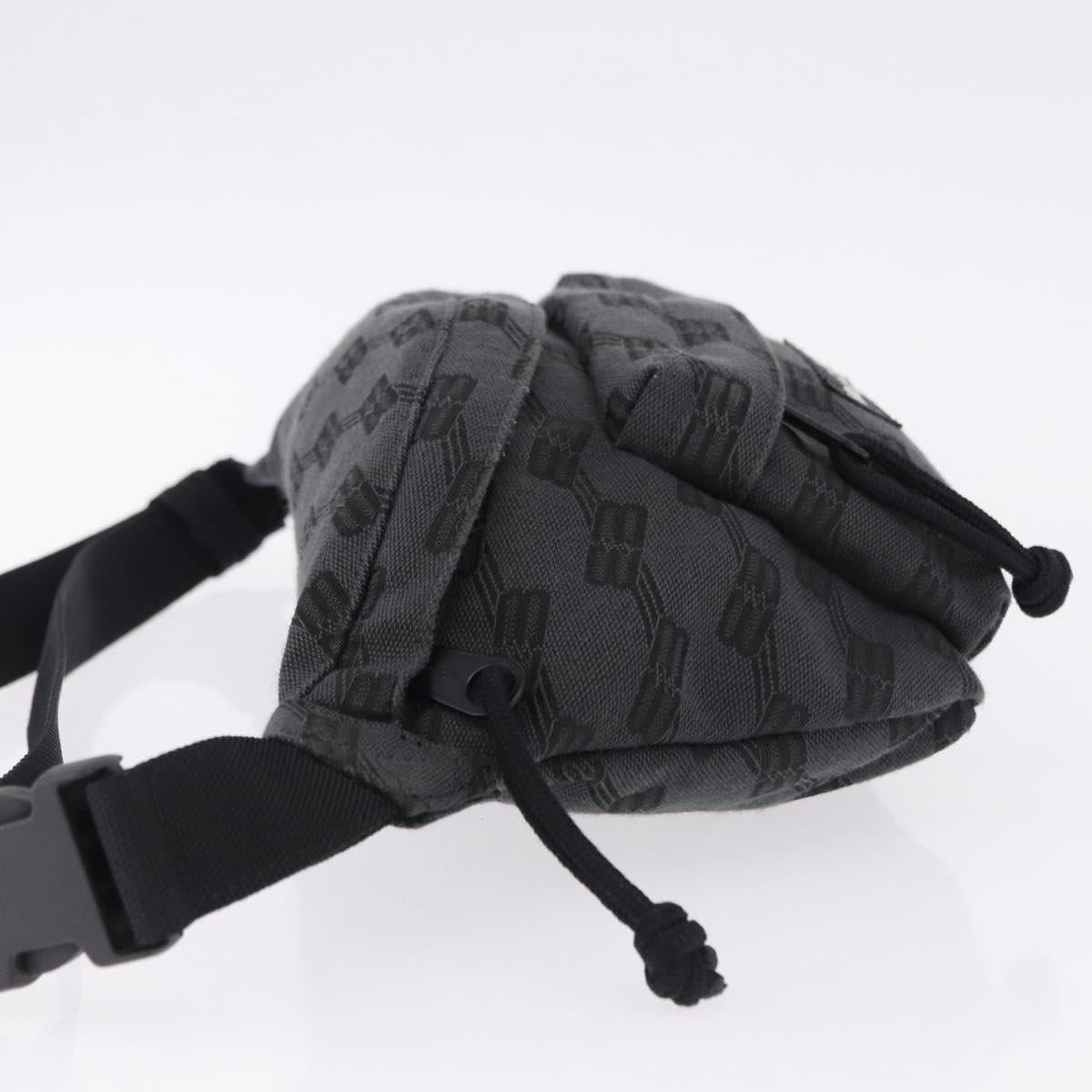 BALENCIAGA Body Bag Canvas Black Auth 195910A