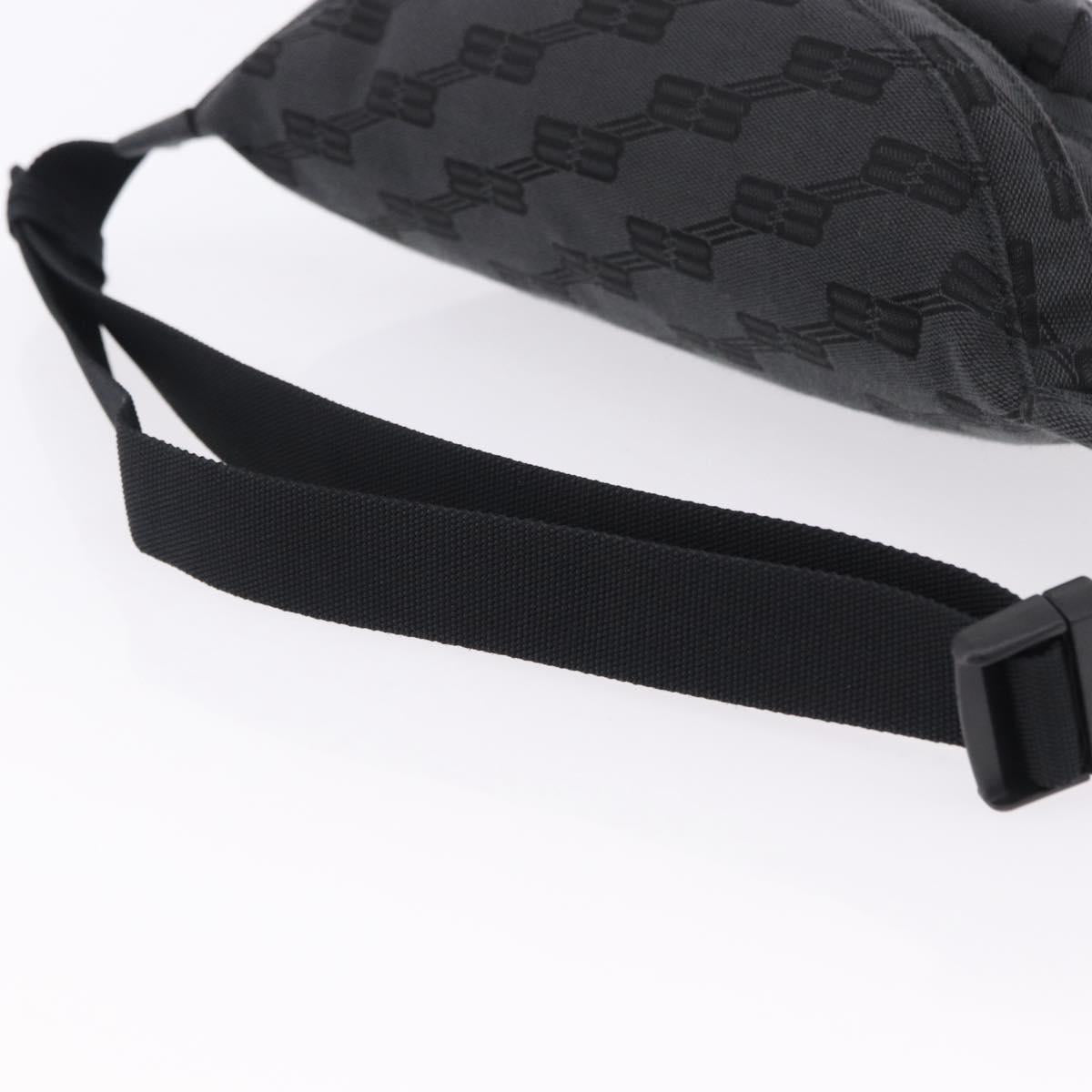 BALENCIAGA Body Bag Canvas Black Auth 195910A
