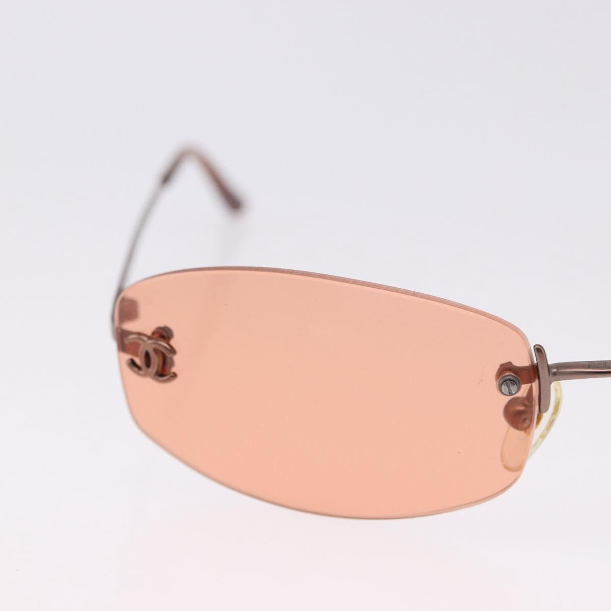 CHANEL Sunglasses COCO Mark Brown CC Auth 195920V