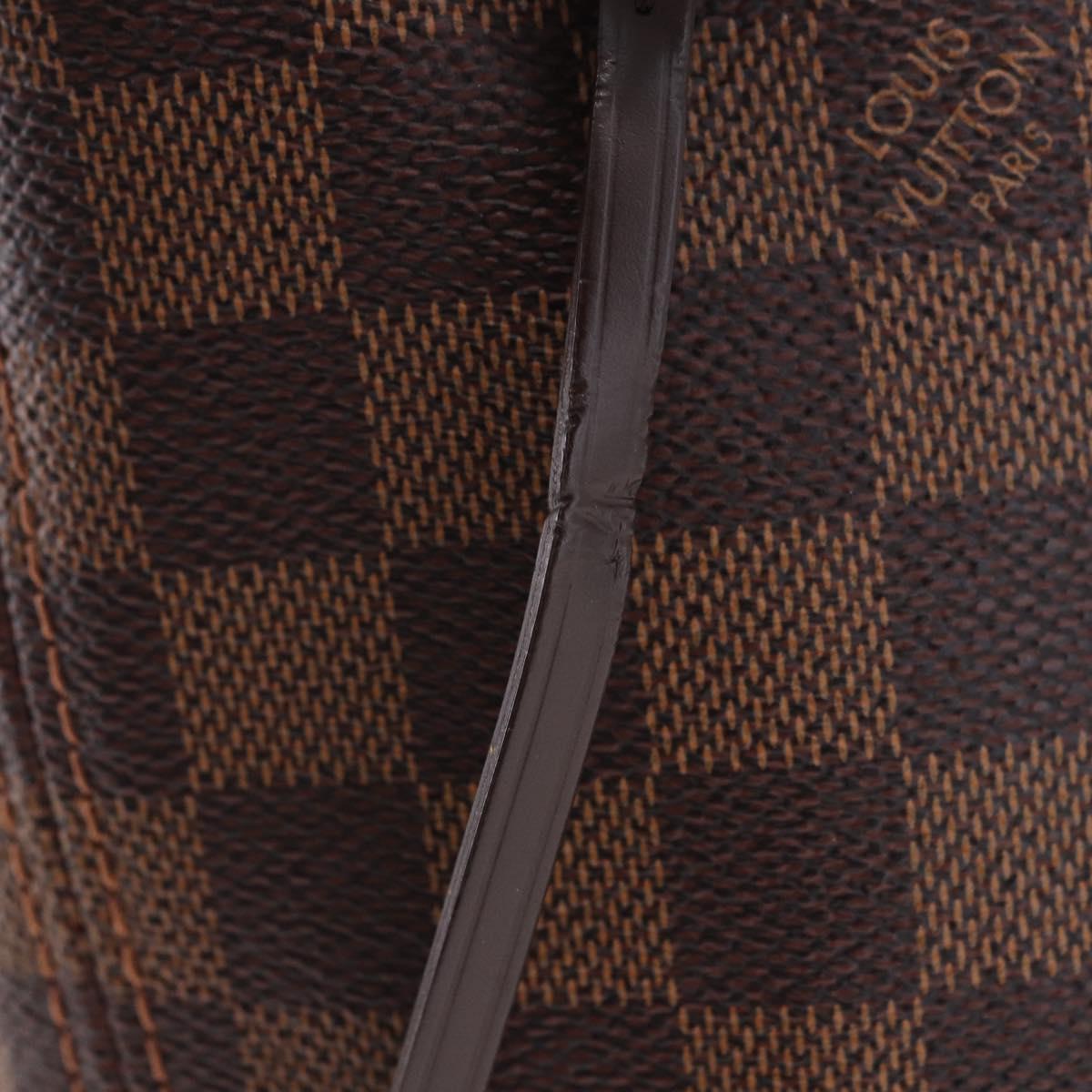 LOUIS VUITTON Damier Ebene Neverfull MM Tote Bag N51105 LV Auth 195924V