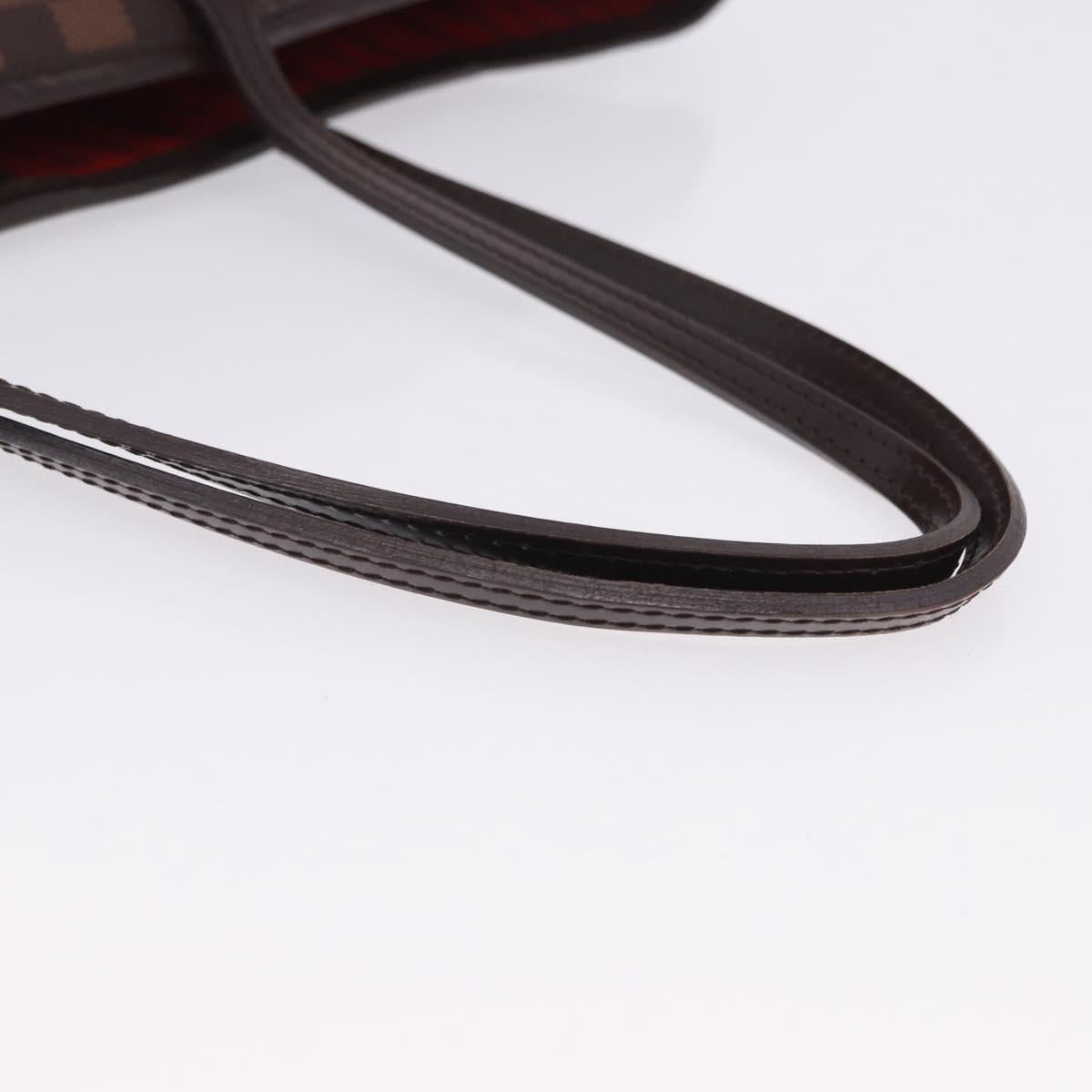 LOUIS VUITTON Damier Ebene Neverfull MM Tote Bag N51105 LV Auth 195924V