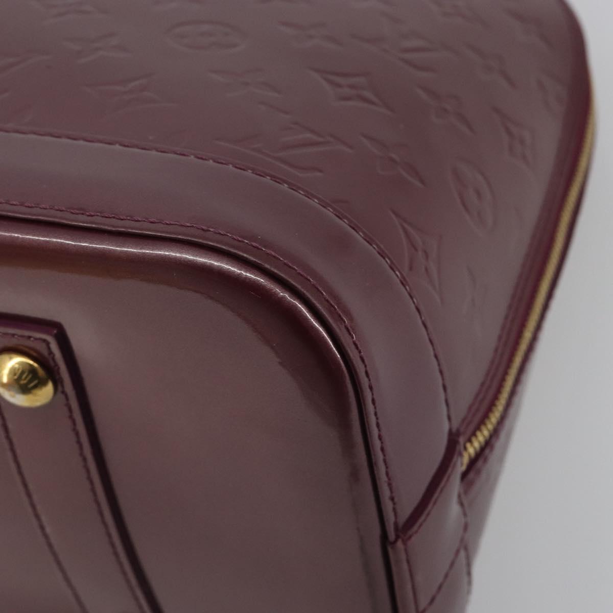 LOUIS VUITTON Monogram Vernis Alma GM Hand Bag Violet M93594 LV Auth 195927V