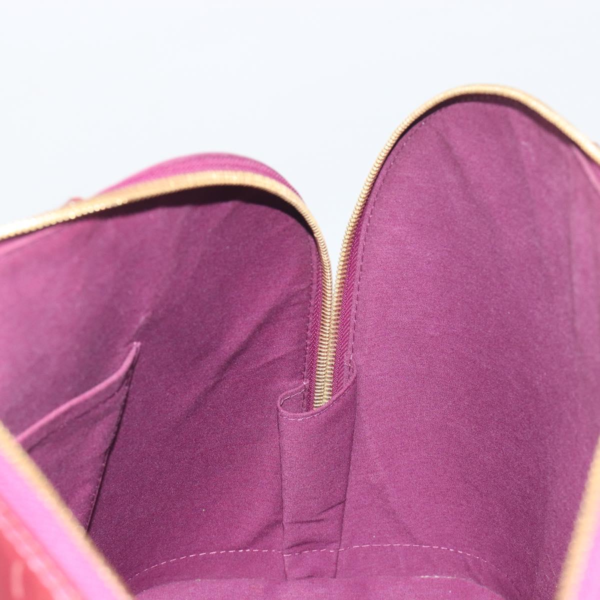 LOUIS VUITTON Monogram Vernis Alma GM Hand Bag Violet M93594 LV Auth 195927V