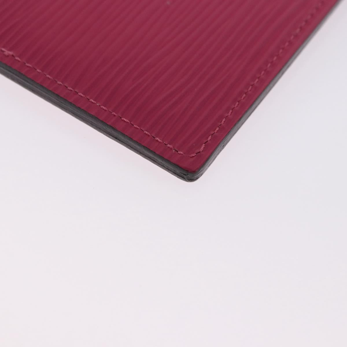 LOUIS VUITTON Epi Porte Cartes Simple Pass Case Pink M60785 LV Auth 195929V
