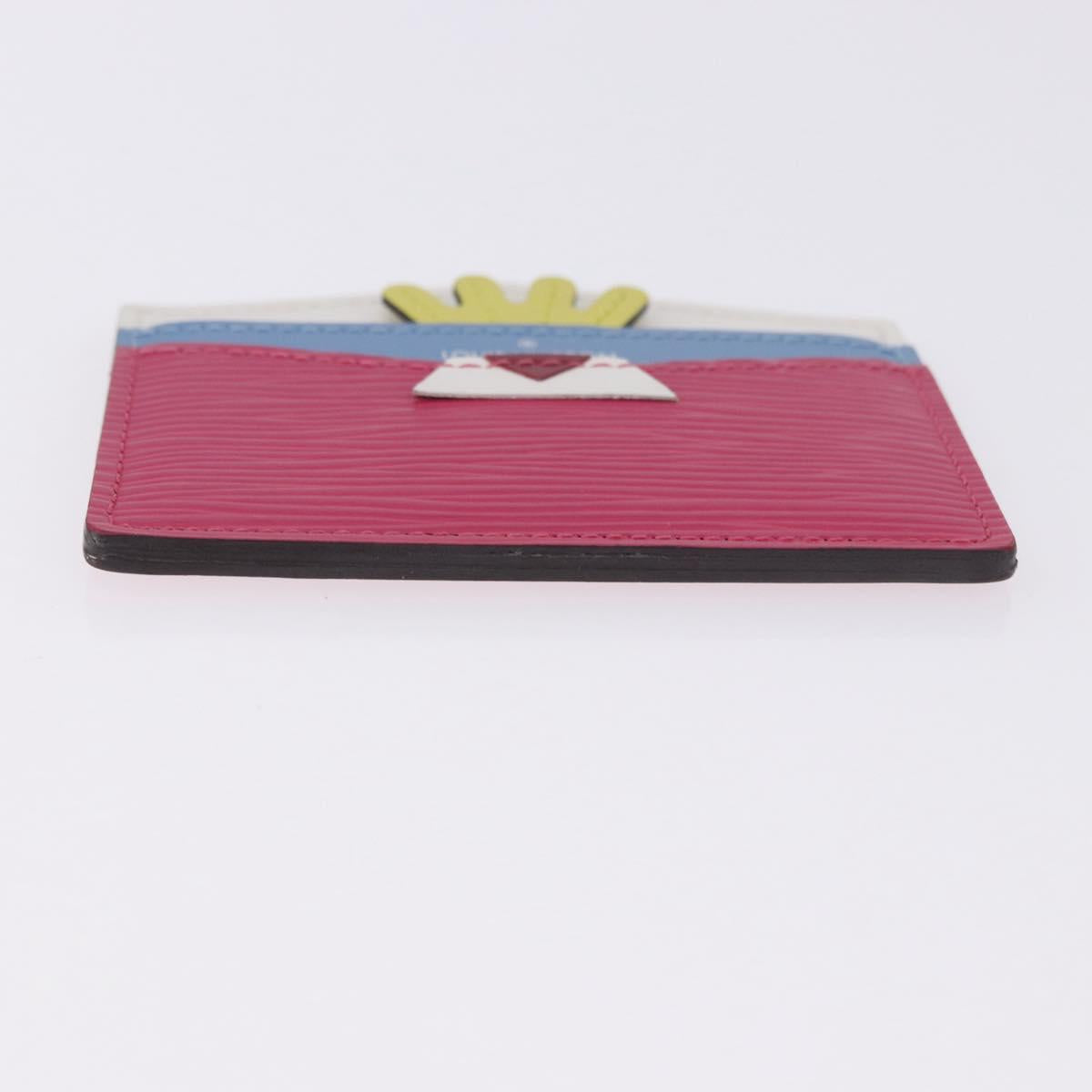 LOUIS VUITTON Epi Porte Cartes Simple Pass Case Pink M60785 LV Auth 195929V