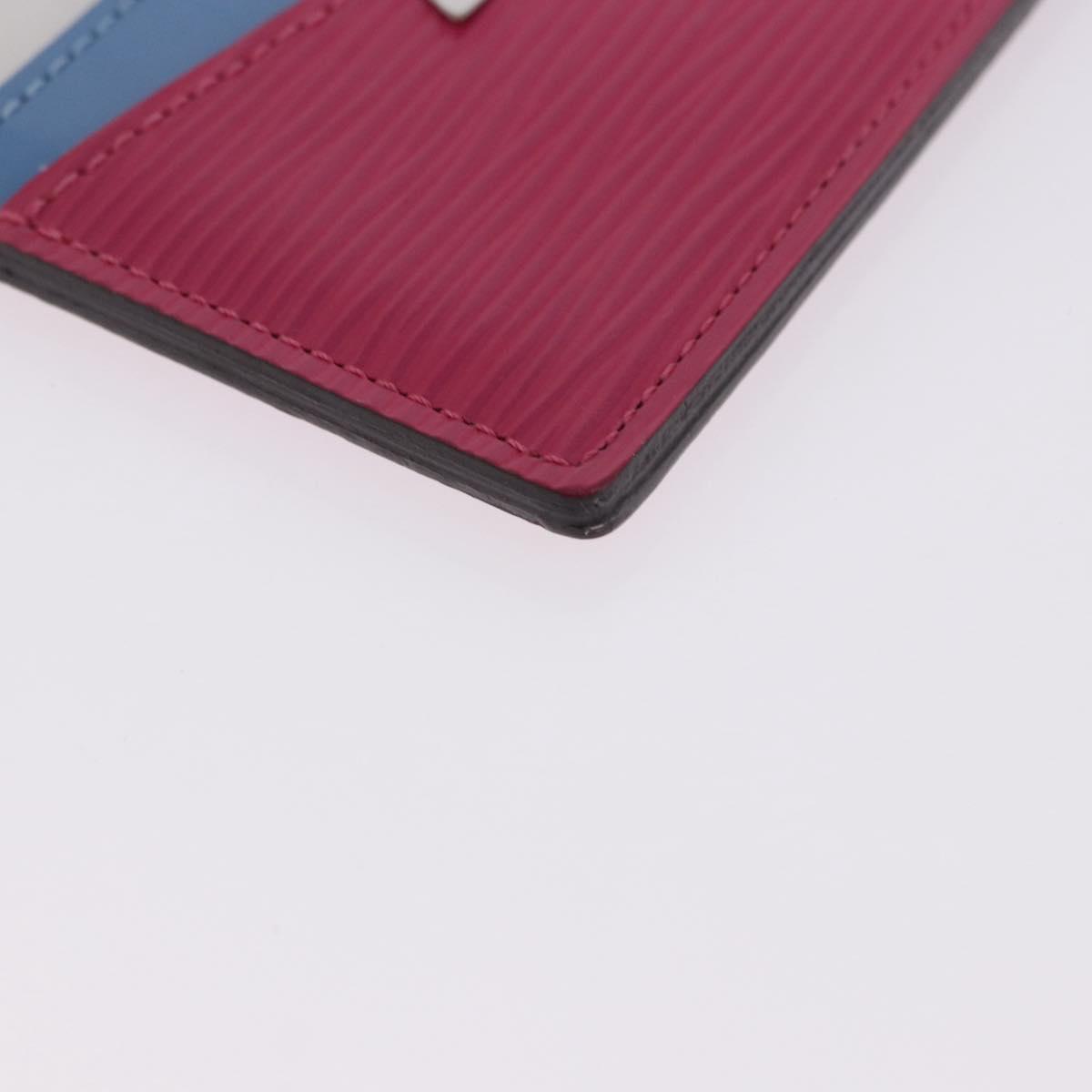 LOUIS VUITTON Epi Porte Cartes Simple Pass Case Pink M60785 LV Auth 195929V