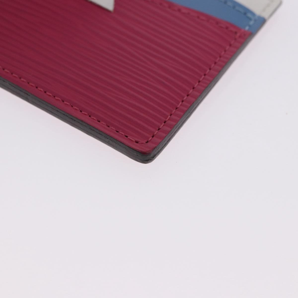 LOUIS VUITTON Epi Porte Cartes Simple Pass Case Pink M60785 LV Auth 195929V