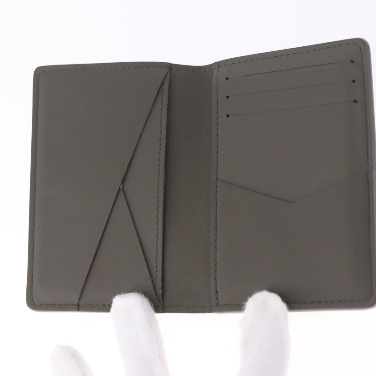 LOUIS VUITTON Aerogram Organizer Dupoch Card Case Gray M82277 LV Auth 195931V