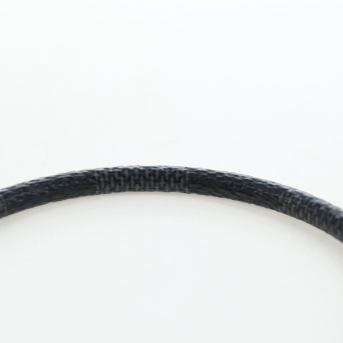 LOUIS VUITTON Damier Graphite Bra Rubbed Keep It Bracelet M6609E LV Auth 195934V