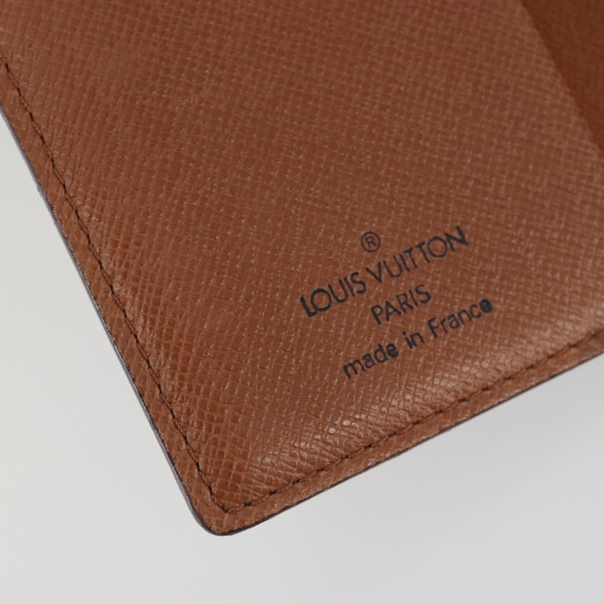 LOUIS VUITTON Monogram Agenda Mini Day Planner Cover R20007 LV Auth 195939