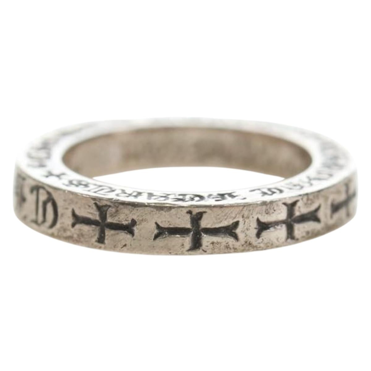 Chrome Hearts Spacer ring FUCKYOU Ring Ag925 Silver Auth 195940M