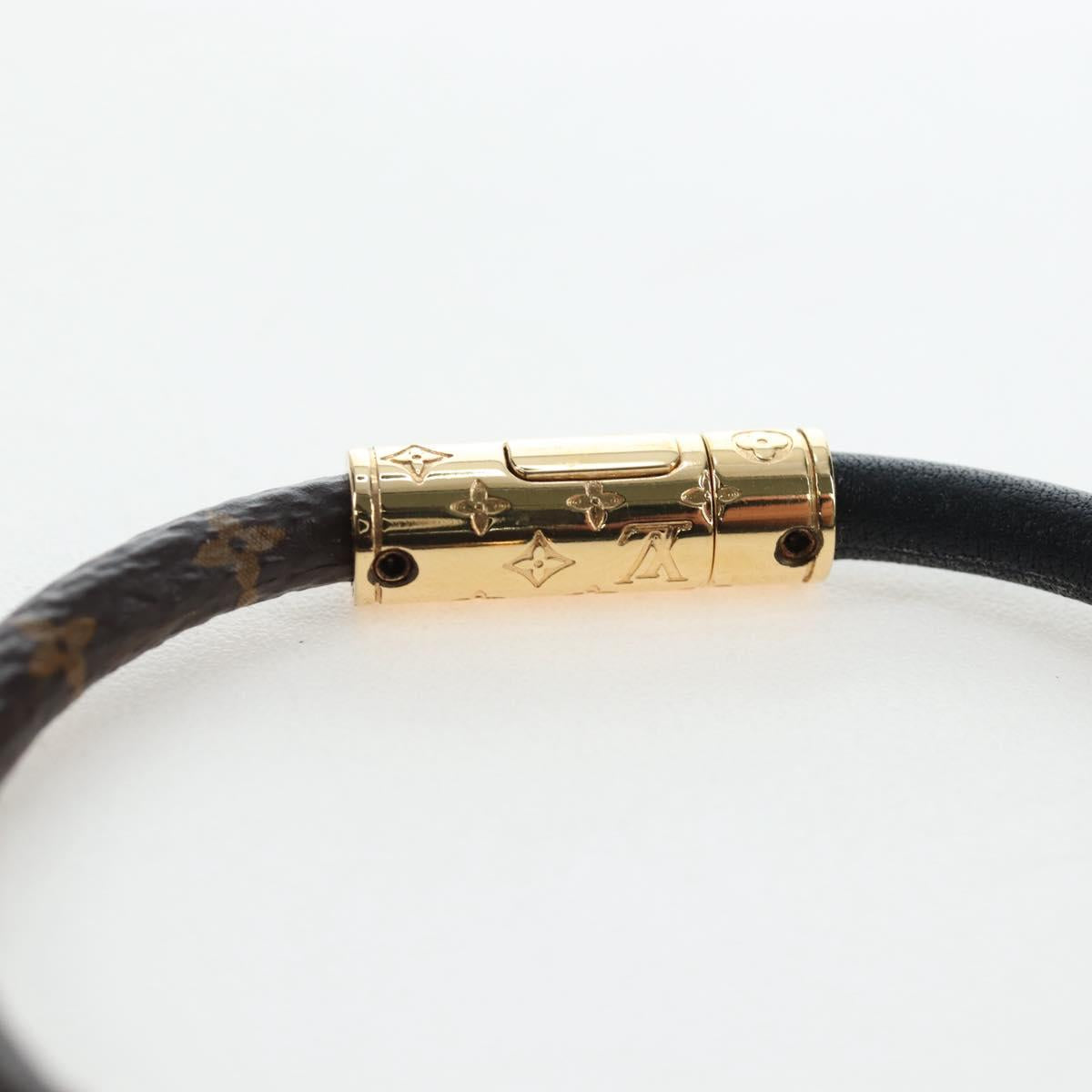 LOUIS VUITTON Monogram Brassle Daily Confidential Bracelet M6431 LV Auth 195941M