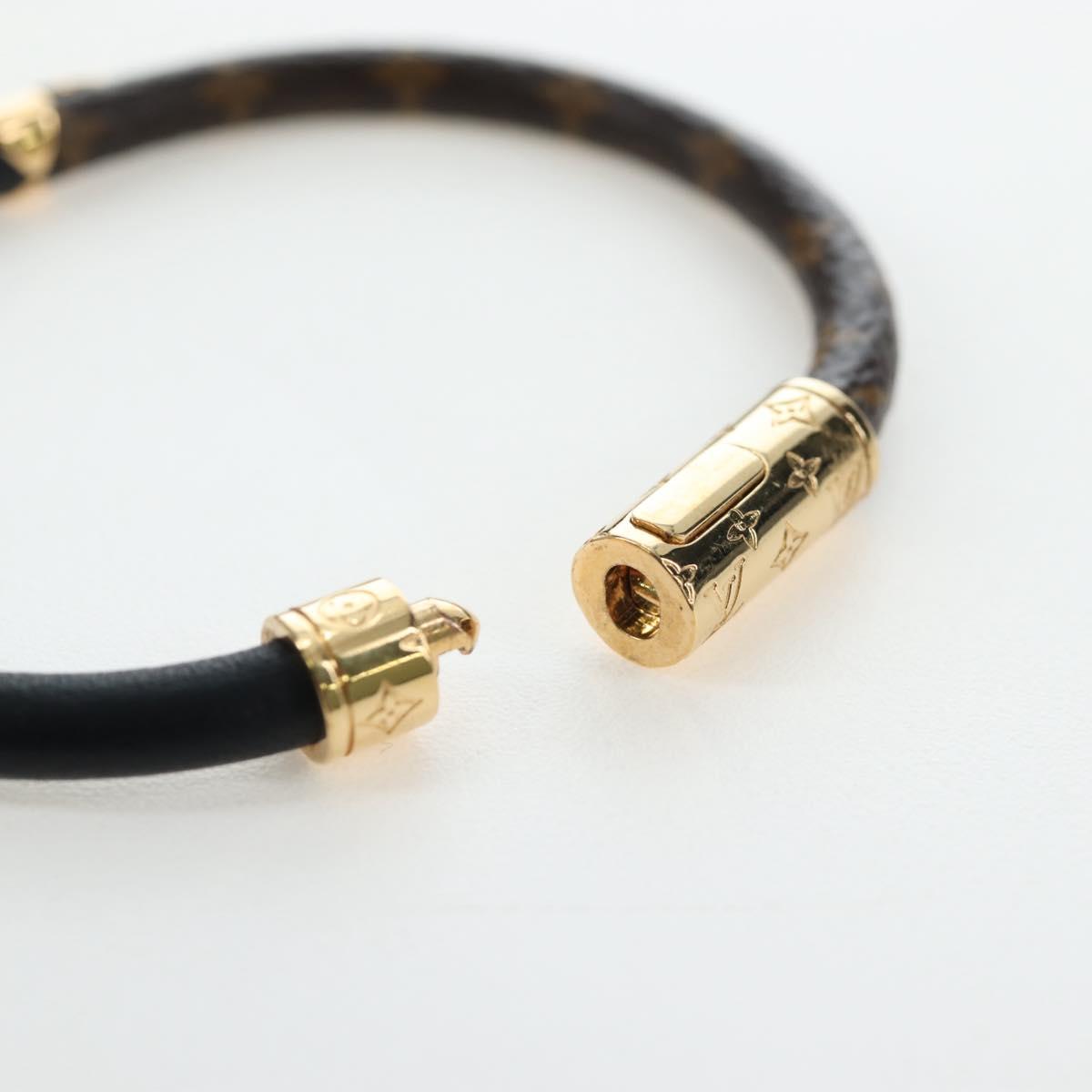 LOUIS VUITTON Monogram Brassle Daily Confidential Bracelet M6431 LV Auth 195941M