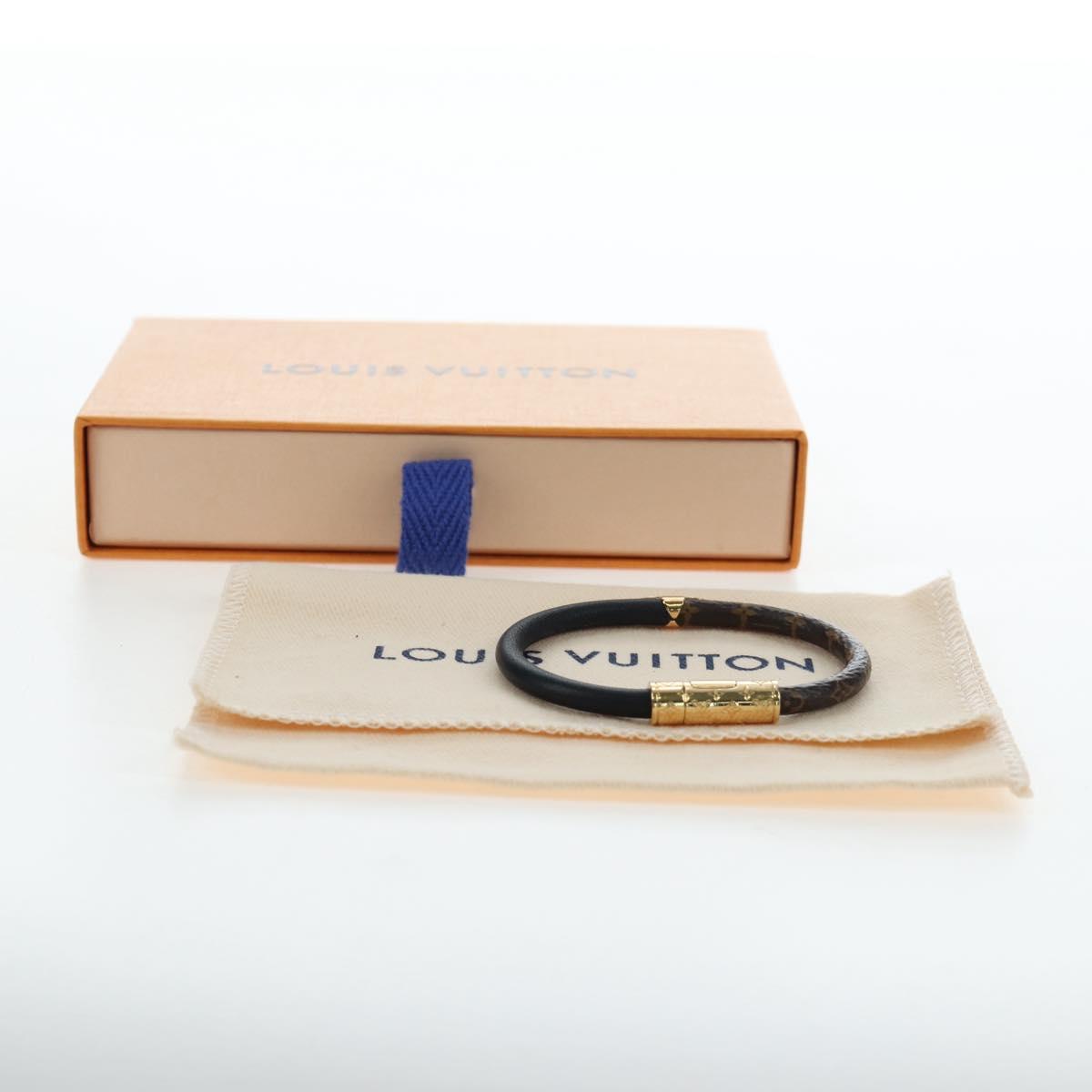 LOUIS VUITTON Monogram Brassle Daily Confidential Bracelet M6431 LV Auth 195941M