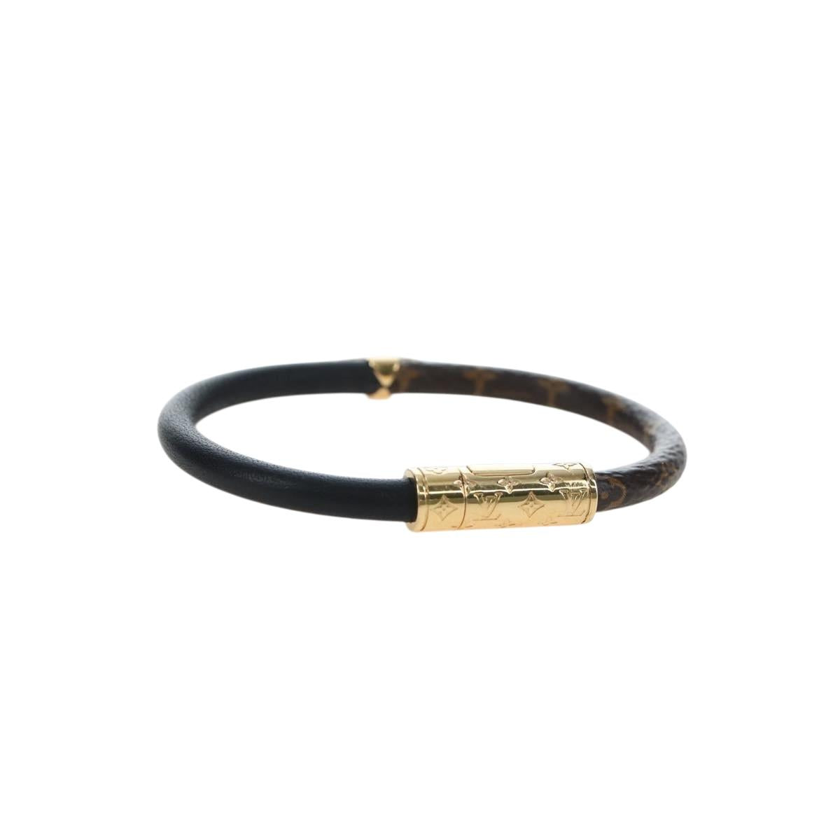 LOUIS VUITTON Monogram Brassle Daily Confidential Bracelet M6431 LV Auth 195941M
