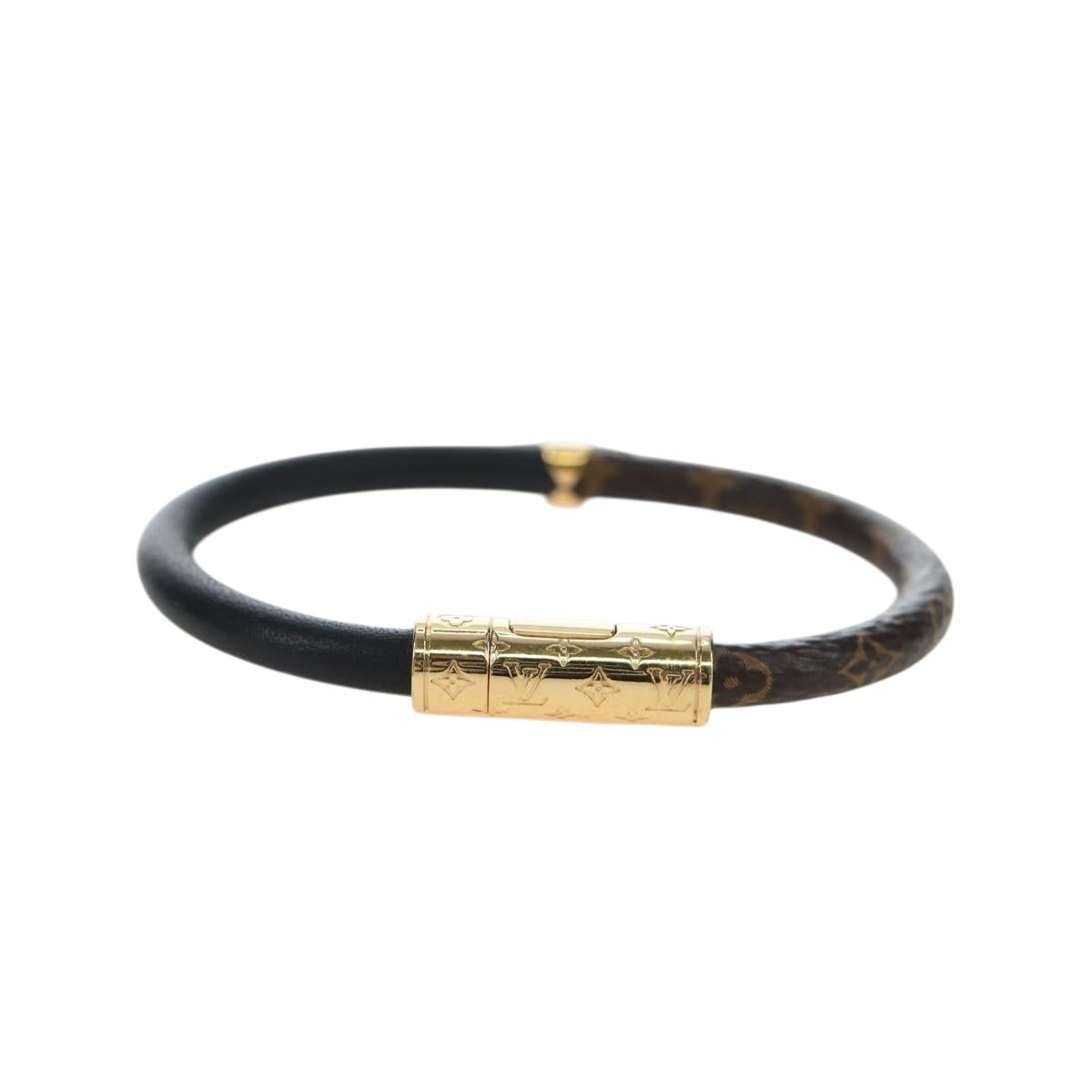 LOUIS VUITTON Monogram Brassle Daily Confidential Bracelet M6431 LV Auth 195941M