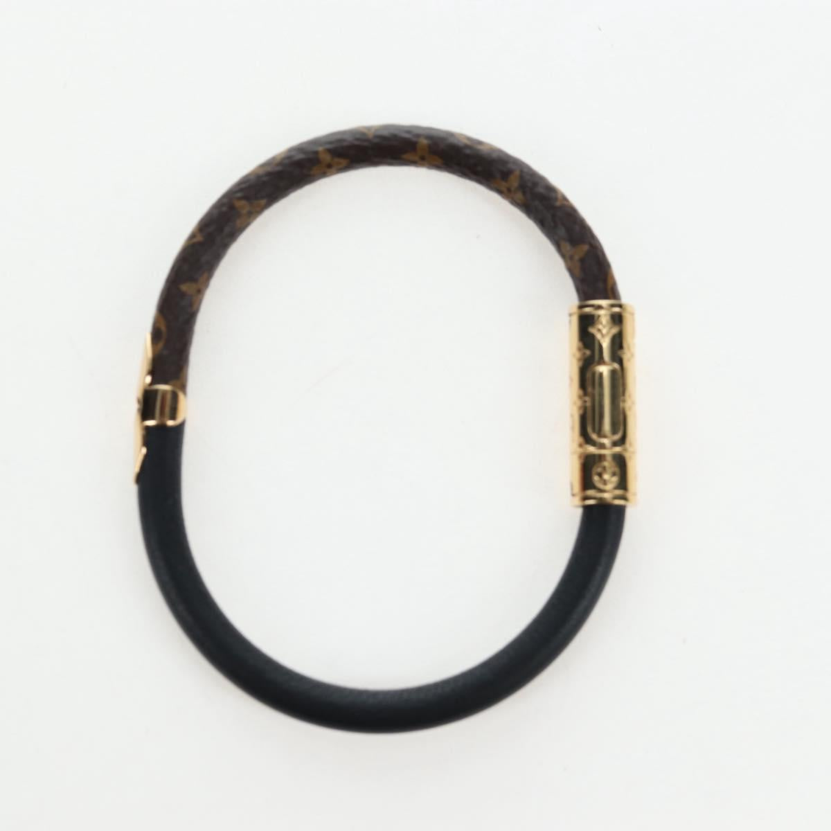 LOUIS VUITTON Monogram Brassle Daily Confidential Bracelet M6431 LV Auth 195941M