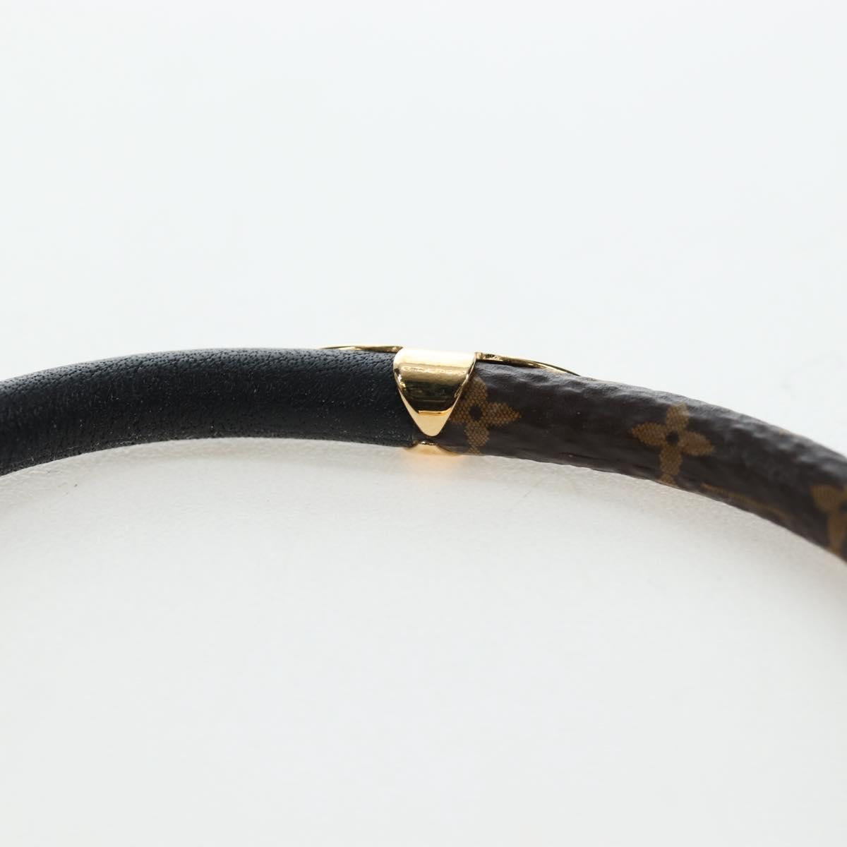 LOUIS VUITTON Monogram Brassle Daily Confidential Bracelet M6431 LV Auth 195941M