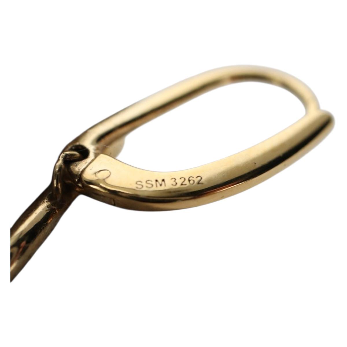 CELINE Pierce Triomphe metal Gold Auth 195946M