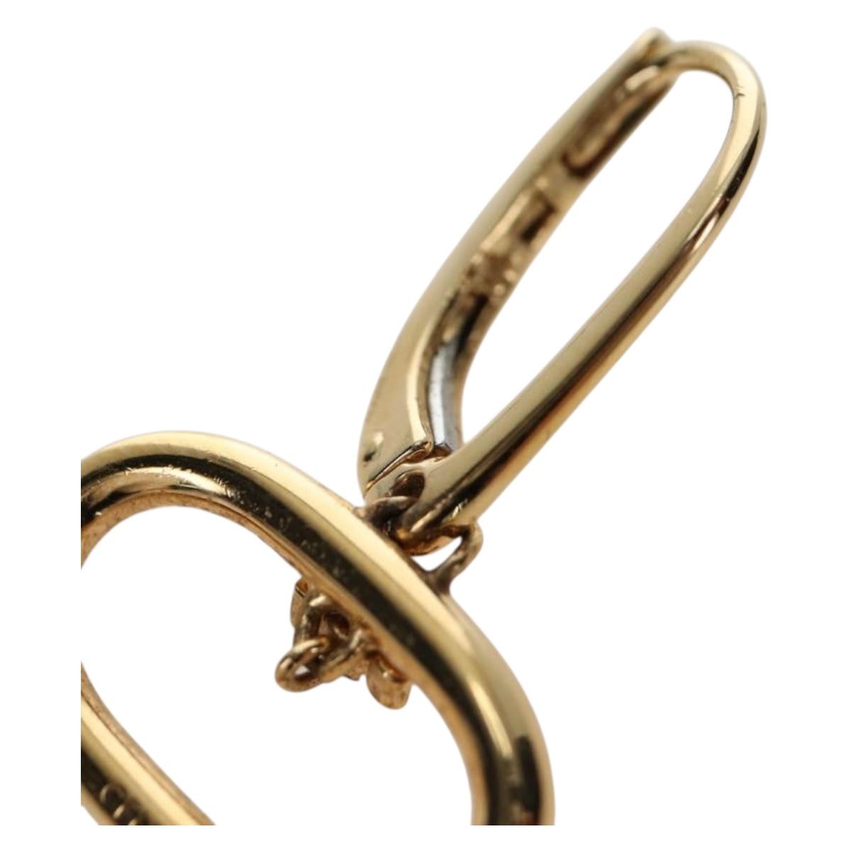 CELINE Pierce Triomphe metal Gold Auth 195946M